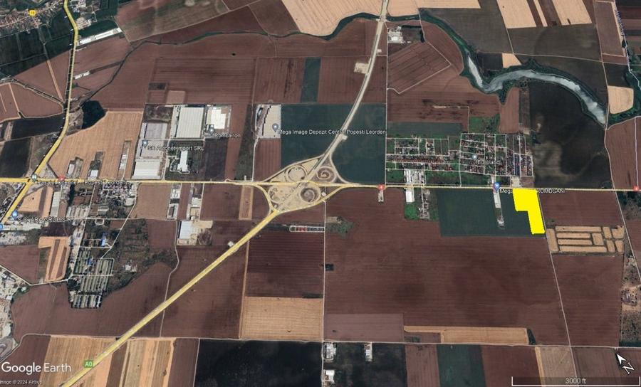 DN 4 - Soseaua Oltentei in apropiere de Autostrada de Centura A0 - 1