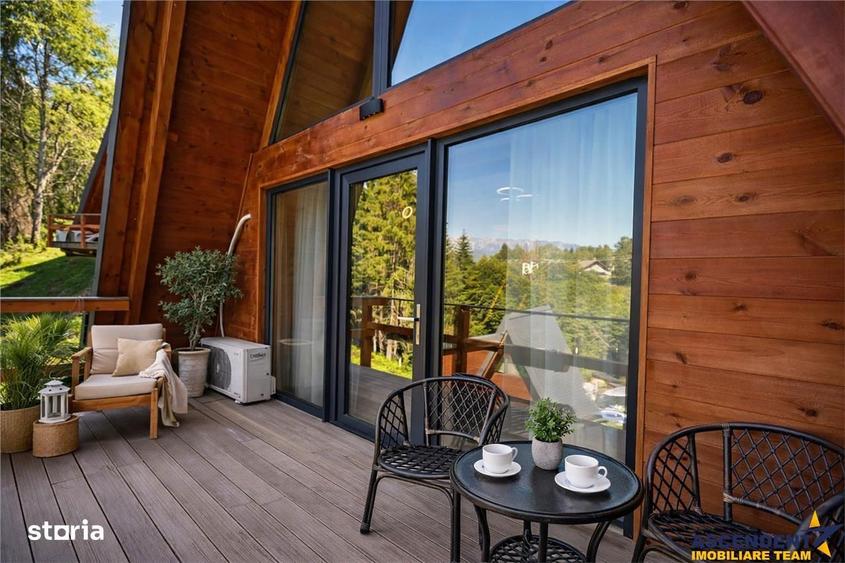 Eleganta,echipata casa A Frame,1.200 mp teren,deschidere Piatra Craiul - 2