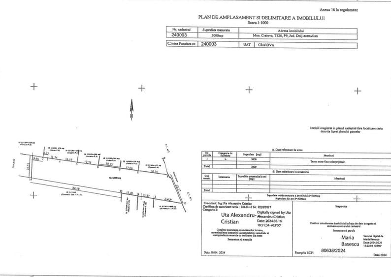 Teren intravilan Cernele 3000 mp - 1