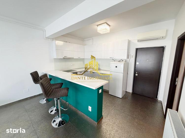 Apartament cu 2 camere semidecomandat, mobilat în Central