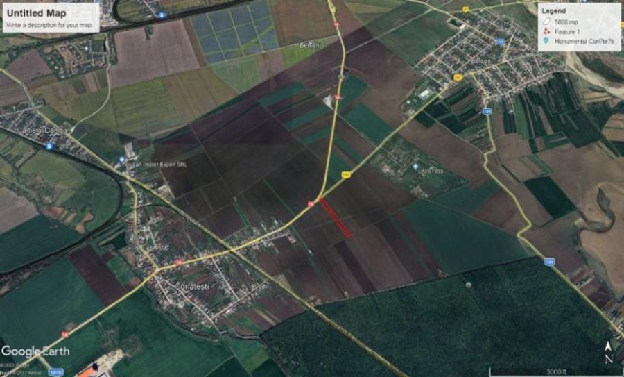Teren de vânzare: 5.000 mp. De-a lungul Drumului Inelar Sud-Vest Ploiești, Drumul DN1A si 157 - 3