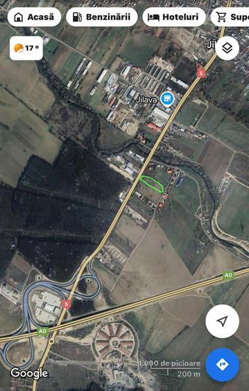 Teren intravilan, 2500mp, Jilava DN5, 14m deschidere fata-spate - 1