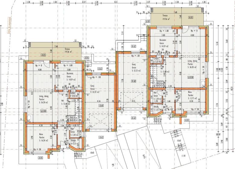 Casa individuala (semicolectiva) 172 mp utili, teren 765 mp Feleacu - 4