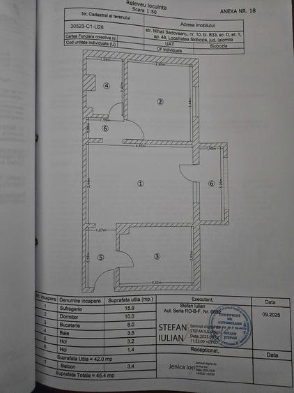 Apartament cu 2 camere semidecomandat, mobilat în Central