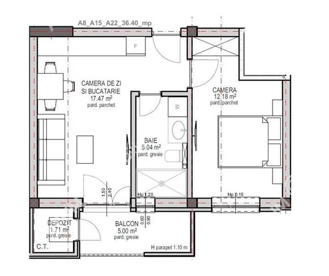 Apartament cu 2 camere cu balcon si parcare zona Lacul lui Binder - 6
