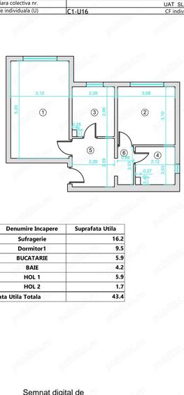 Ap 2 camere, parter, decomandat, 45 mp utili - 5