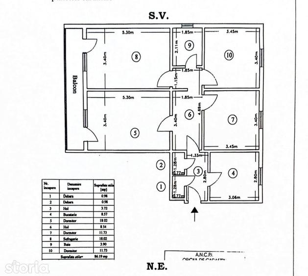 COPOU- Apartament cu 4 camere - 4