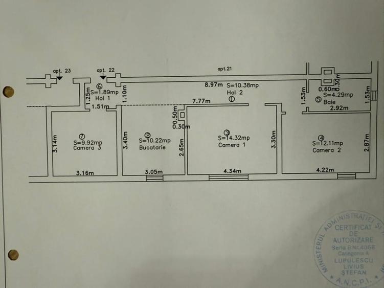 Proprietar - Apartament 3 Cam. Bvd. Dambovita-Sagului Mobilat/Utilat - 11