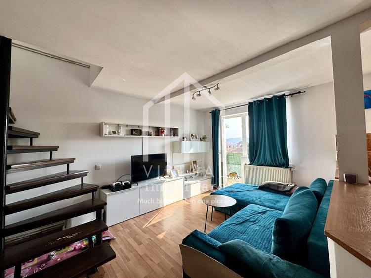 Mansarda cu 3 camere, 67mp utili+ 2 balcoane, intabulata, Terezian - 3