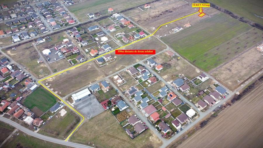 Teren de vanzare Mosnita, cu gaz, curent, apa retea - 1