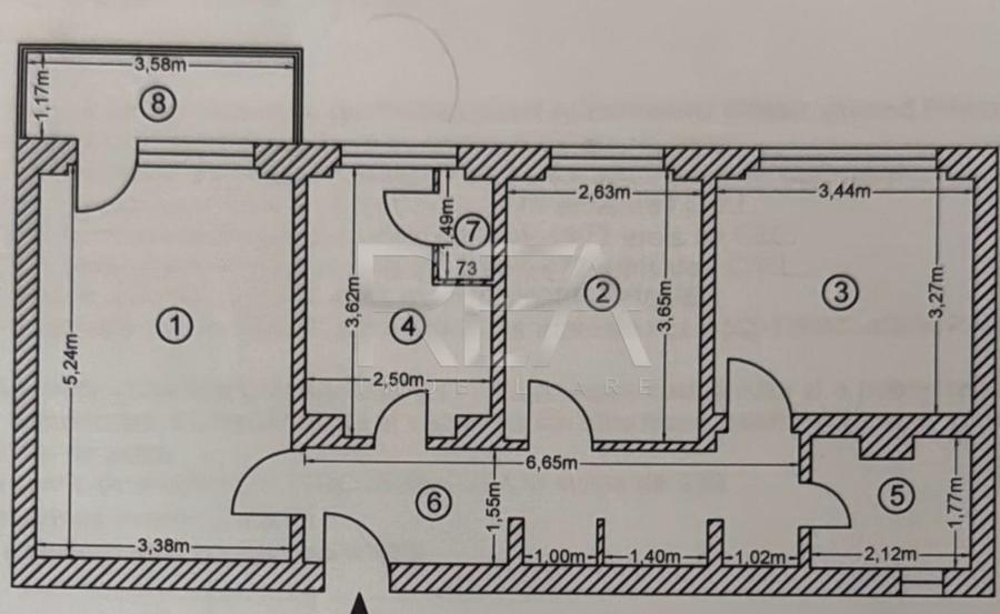 3 camere, 4/10, 65 mp, bloc 1978-Drumul Taberei - 2