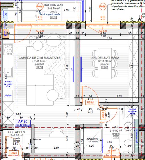 Apartament cu 2 camere finalizat , pod in CF situat in Giroc . - 10