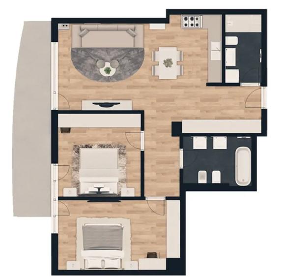 Apartament 3 camere Monarch (langa ISHO) - 6