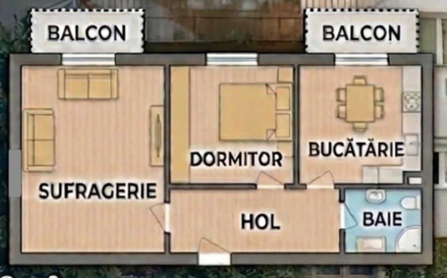 Oportunitate Unica in Carei: Apartament cu 2 camere, Decomandat, la Etajul 1! - 3