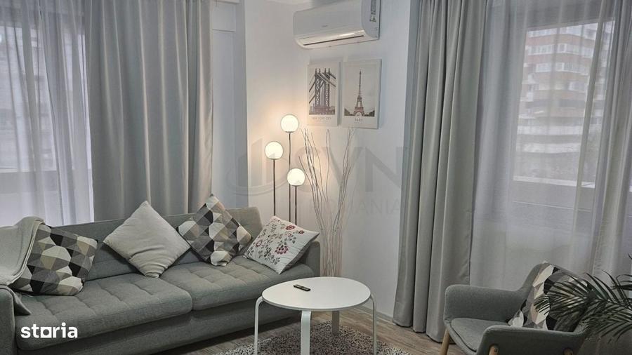 Apartament cu 2 camere semidecomandat, mobilat în Nerva Traian