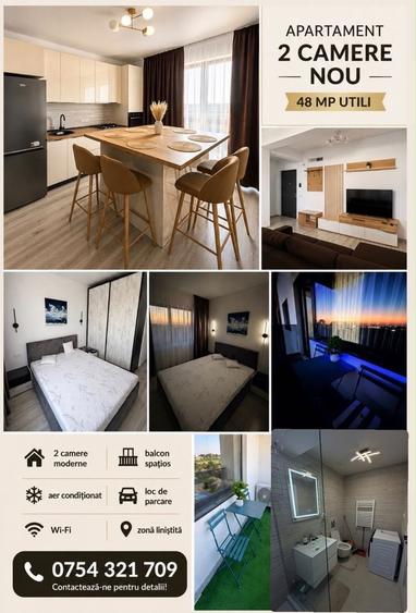 Apartament cu 2 camere semidecomandat în Energia