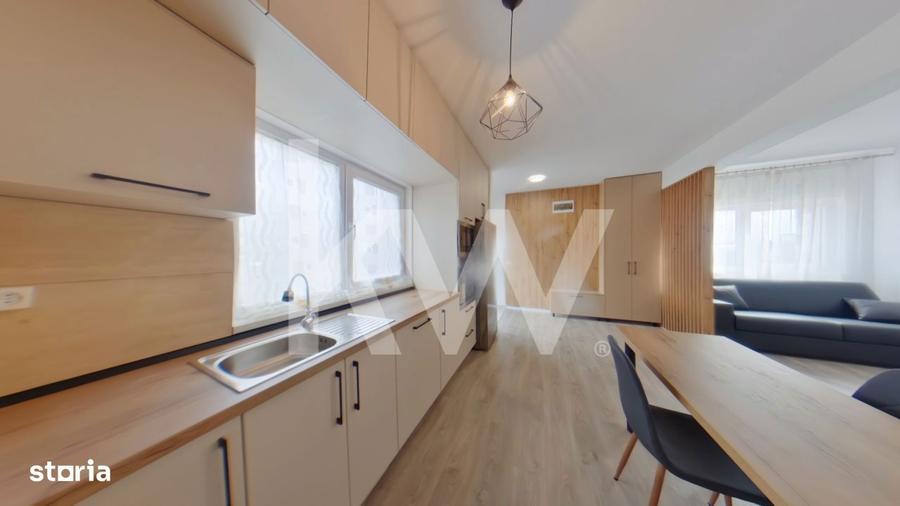 Apartament cu 2 camere decomandat, mobilat în Sânpetru