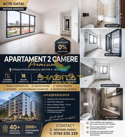 Apartament cu 2 camere decomandat în Berceni