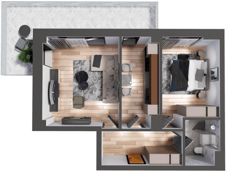 Apartament cu 2 camere în Cug