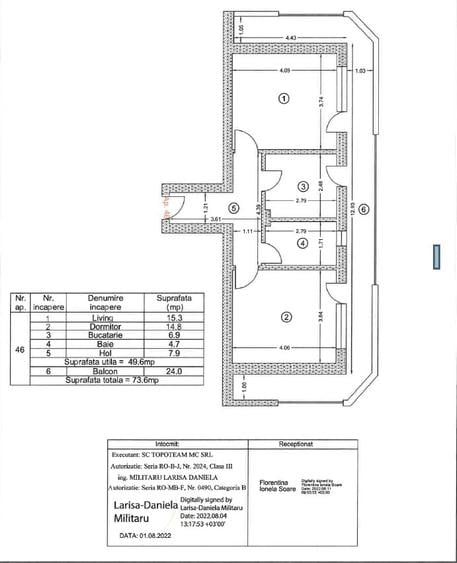 Apartament cu 2 camere decomandat, mobilat în Popești-Leordeni