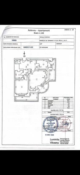 Apartament cu 2 camere decomandat în Central