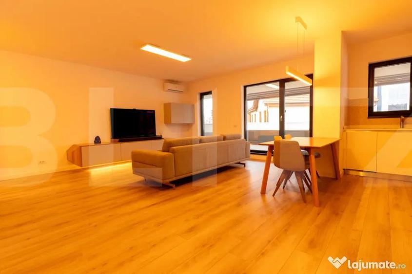 Apartament cu 3 camere semidecomandat, mobilat în Take Ionescu
