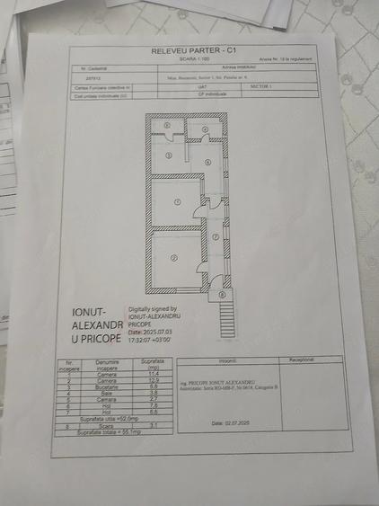 Casă cu 3 camere cu Teren 60 Mp în Constructorilor