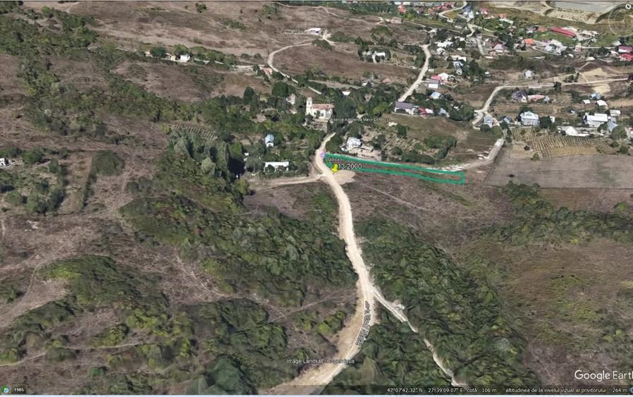 Teren de 1050 mp, în Vlădiceni