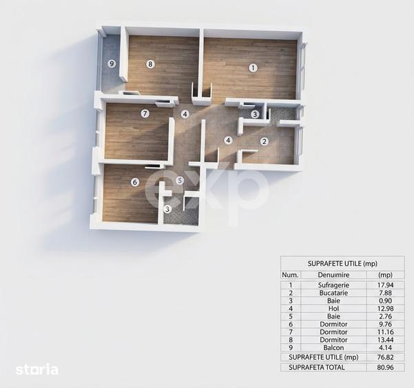 Apartament cu 4 camere decomandat în Negru Vodă