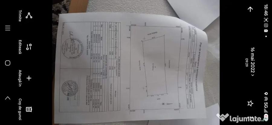 Teren de 1200 mp, în Subcetate