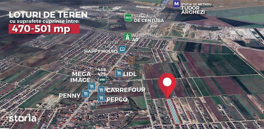 Teren 501 mp de vanzare, investitie imobiliara in Comuna Berceni, If - 5