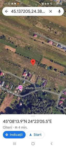 Teren de 4600 mp, în Bujoreni