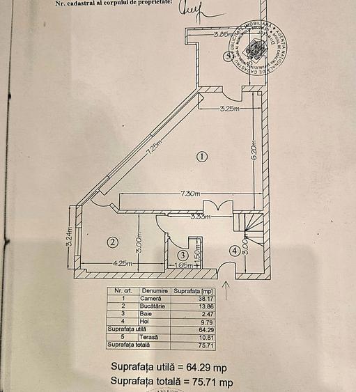 Apartament cu 3 camere decomandat în Nordului