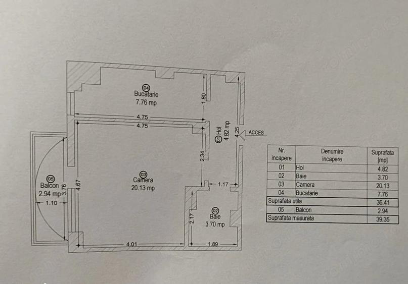 Apartament 1 camera, decomandat, zona Lunei - Facultatea Economie - 5