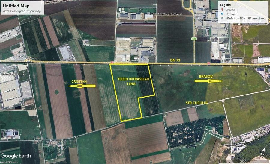 Teren Construcții intravilan de 110000 mp, în Bartolomeu