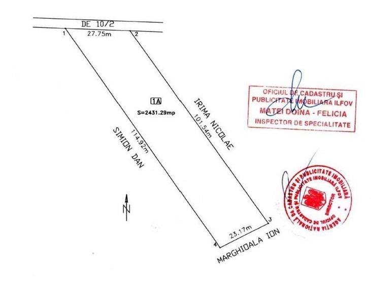 Vand teren intravilan construibil Bragadiru Str. Curcubeului - 2