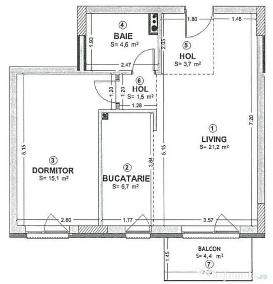 Apartament 2 camere+2locuri parcare+boxa depozitare str. Cosa?ilor - 7