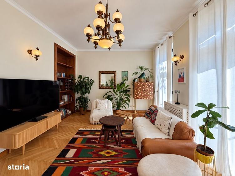 Apartament cu 3 camere, mobilat în Cișmigiu