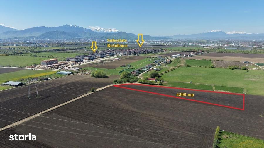 Teren de 4300 mp, în Sânpetru
