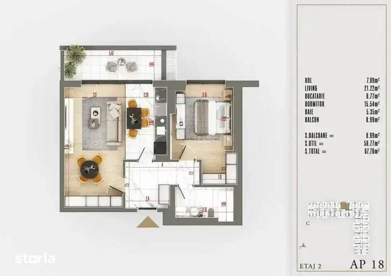 Apartament Izolat Fonic | 2 Camere cu Dressing | Decomandat Sector 3 - 2
