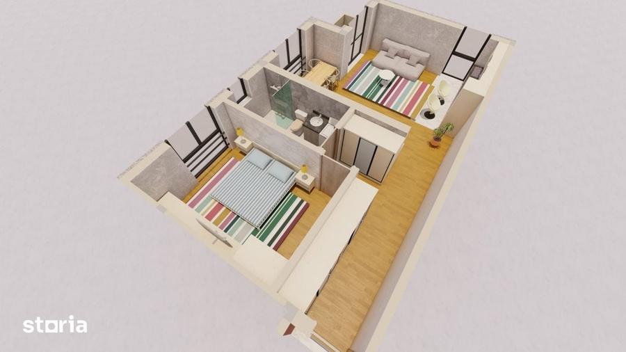 Apartament cu 2 camere în Sânandrei