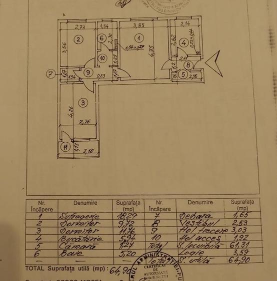 Apartament cu 3 camere semidecomandat, mobilat în Drumul Taberei