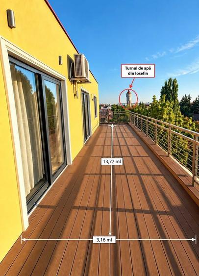 Apartament cu 4 camere decomandat, mobilat în Iosefin
