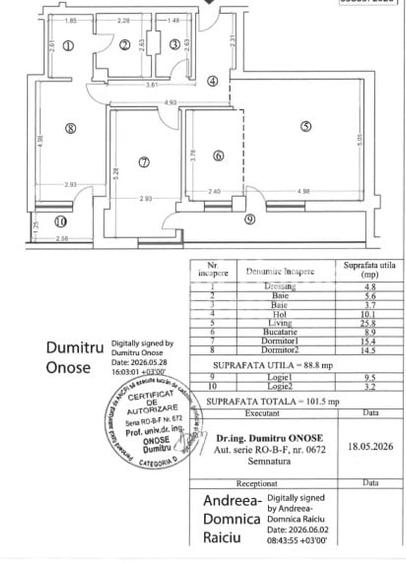 Apartament cu 3 camere decomandat, mobilat în Străulești