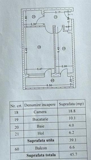 Garsonieră decomandată în Berceni