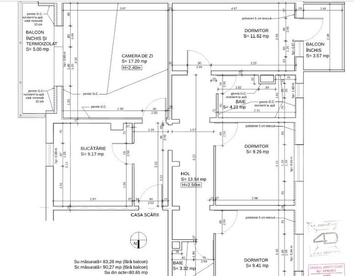 Apartament cu 4 camere decomandat, mobilat în Dâmbovița