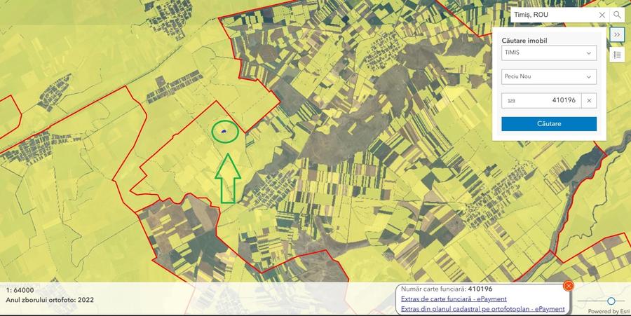Teren agricol extravilan de 18456 mp, în Peciu Nou