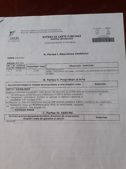 Teren de 29000 mp, în Giula