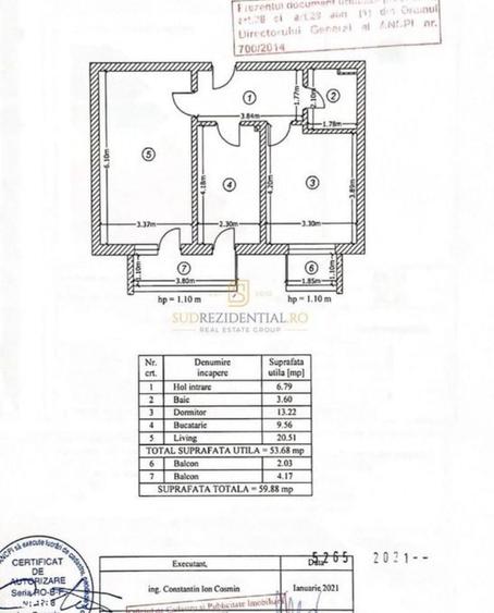 Apartament cu 2 camere decomandat, mobilat în Metalurgiei