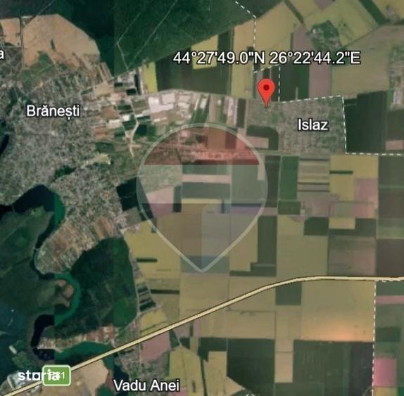 Teren de 1000 mp, în Brănești